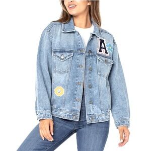 Celebrity Pink Denim Jacket Size Large NWT